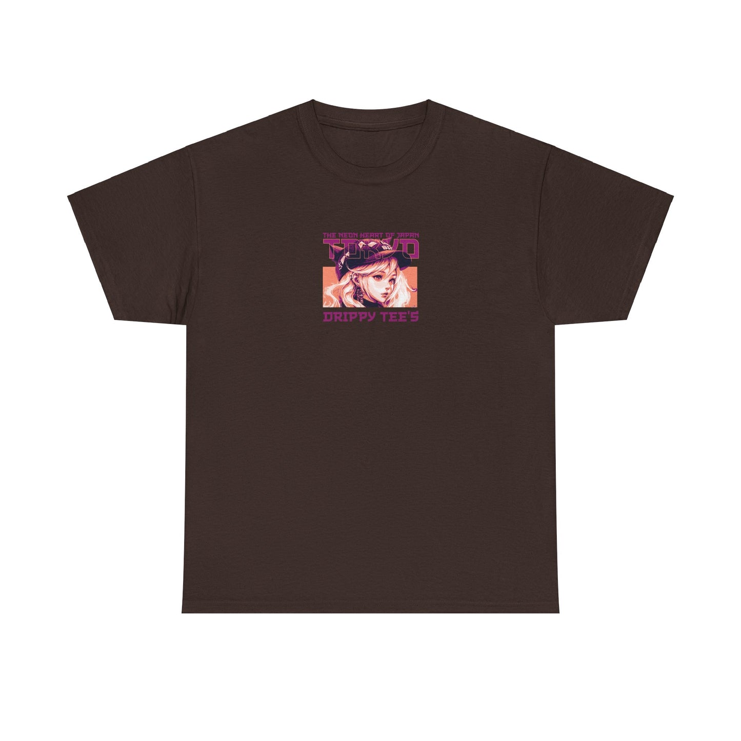 Drippy Tee's Neon Tokyo Unisex Heavy Cotton Tee