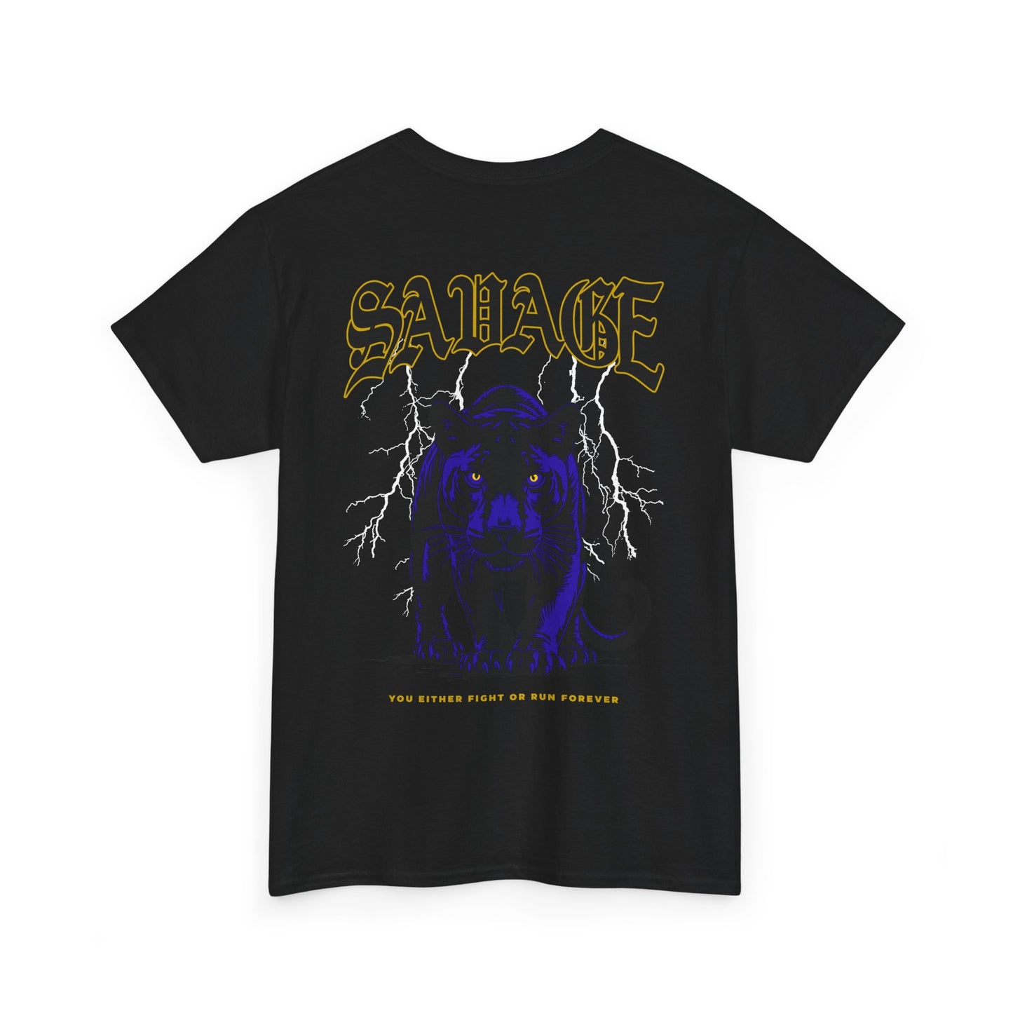 Drippy Tee's Savage Heavy Cotton Tee - Unisex Graphic Tee for Bold Style