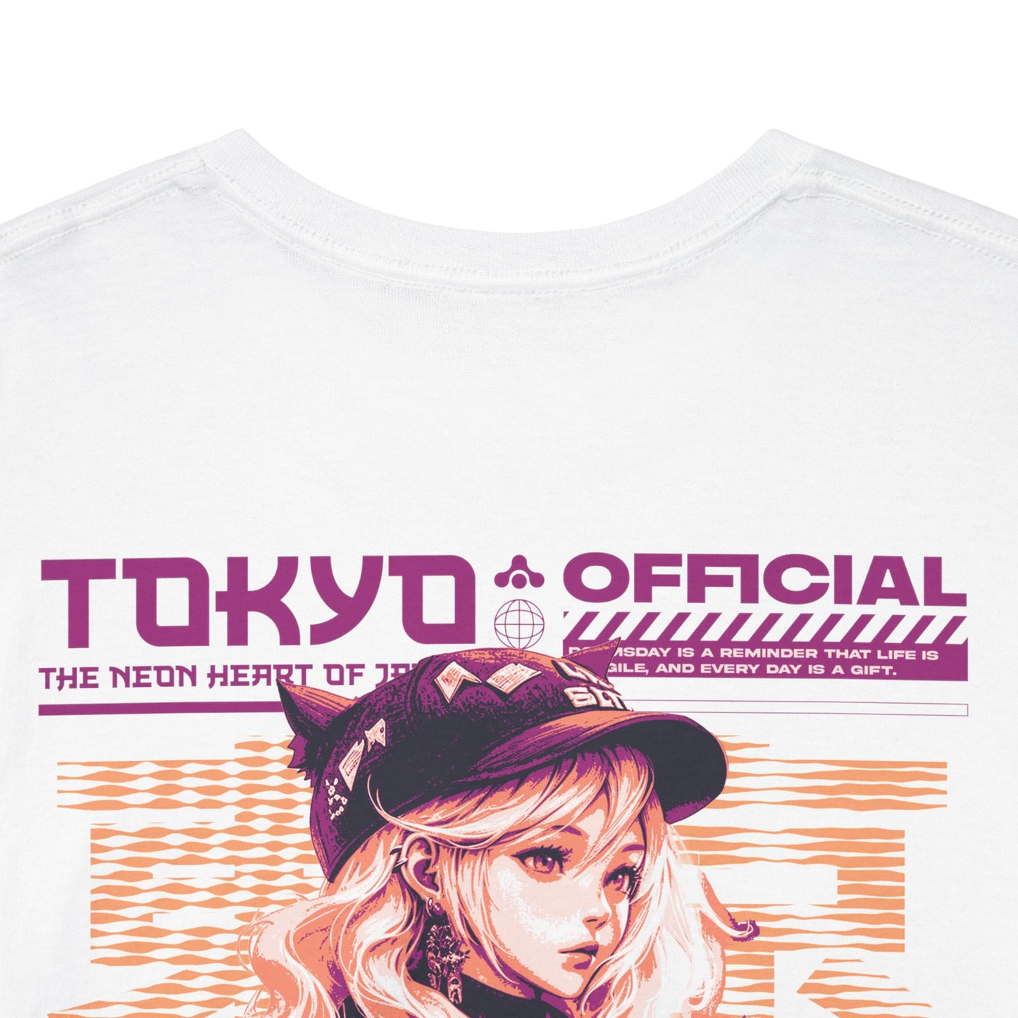 Drippy Tee's Neon Tokyo Unisex Heavy Cotton Tee