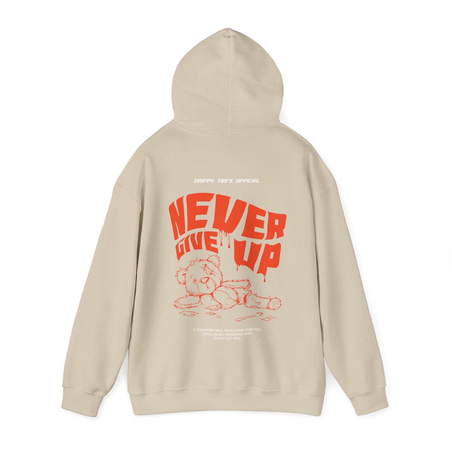 DTO Never Give Up Unisex Heavy Blend™ Hooded Sweatshirt