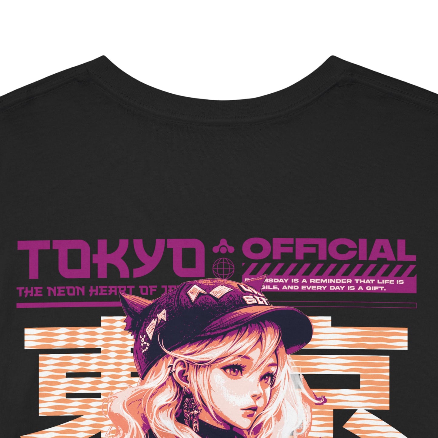 Drippy Tee's Neon Tokyo Unisex Heavy Cotton Tee