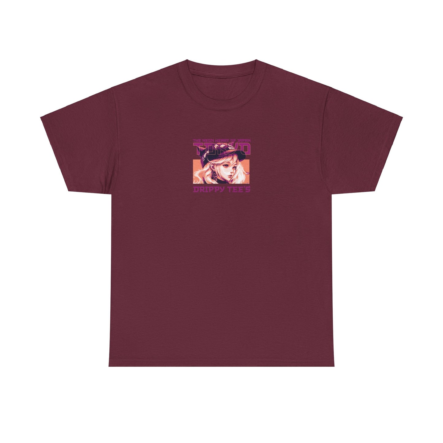 Drippy Tee's Neon Tokyo Unisex Heavy Cotton Tee