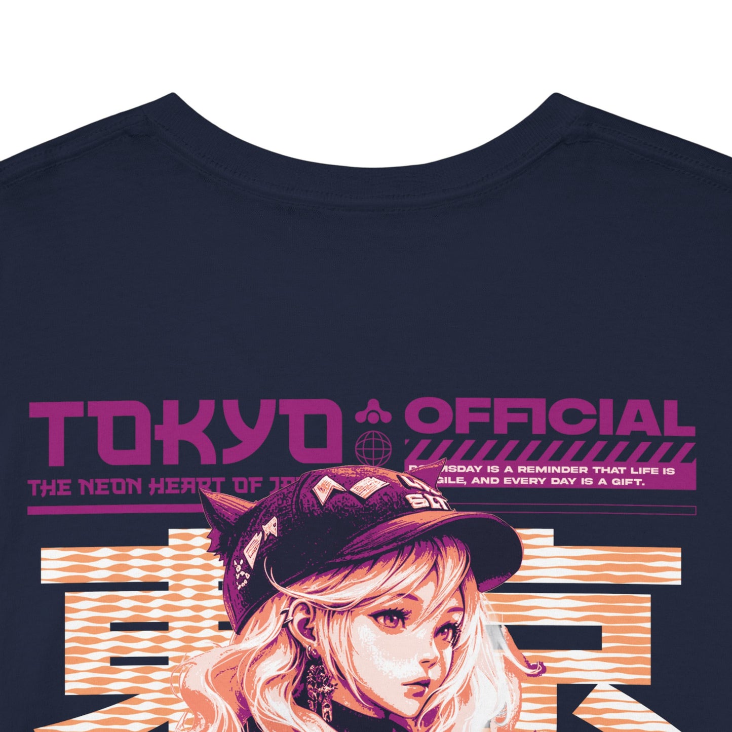 Drippy Tee's Neon Tokyo Unisex Heavy Cotton Tee