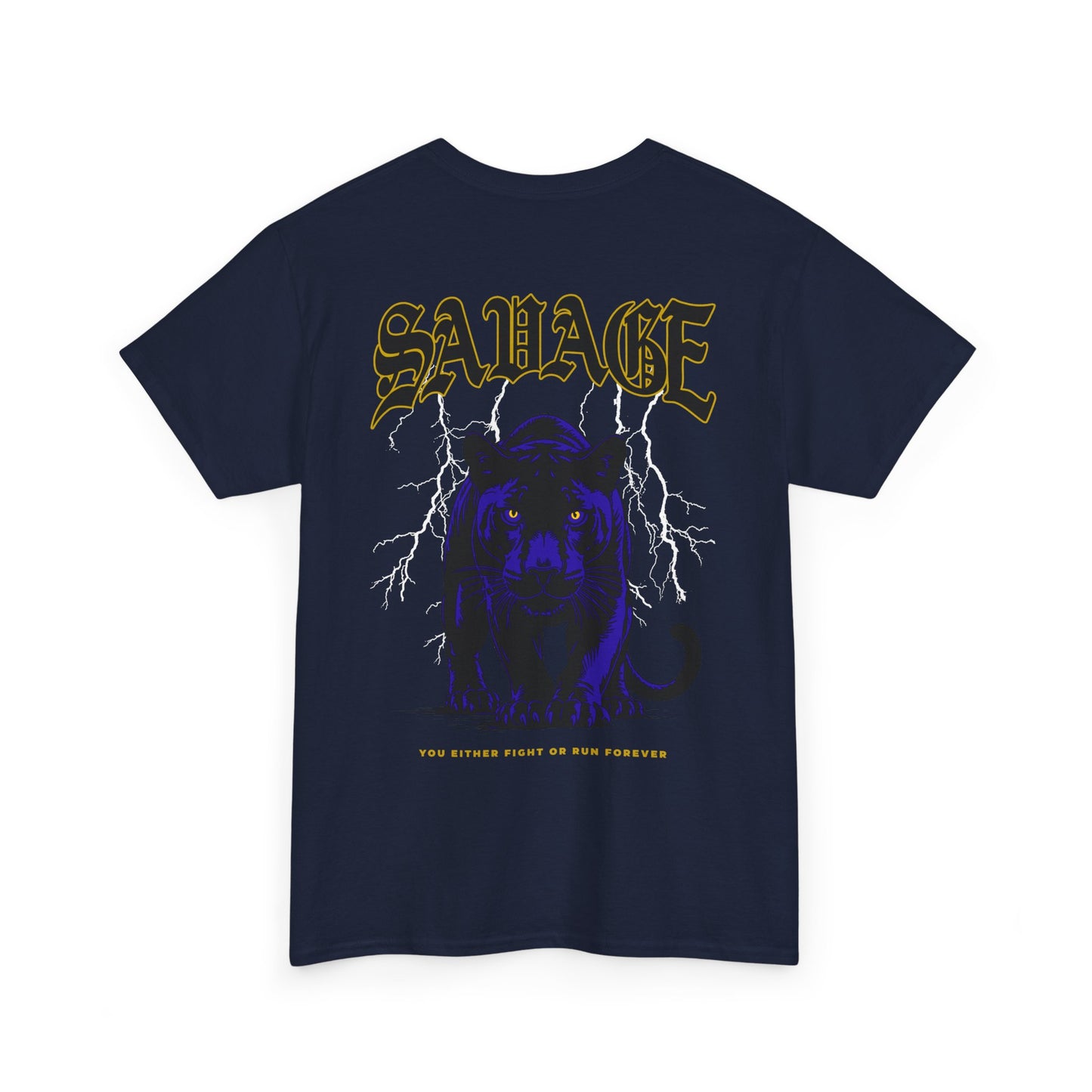 Drippy Tee's Savage Heavy Cotton Tee - Unisex Graphic Tee for Bold Style