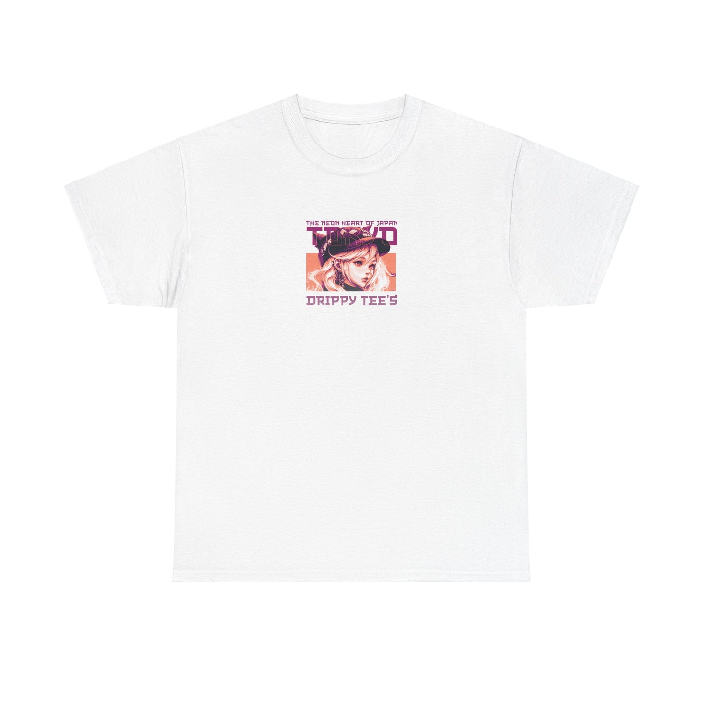 Drippy Tee's Neon Tokyo Unisex Heavy Cotton Tee