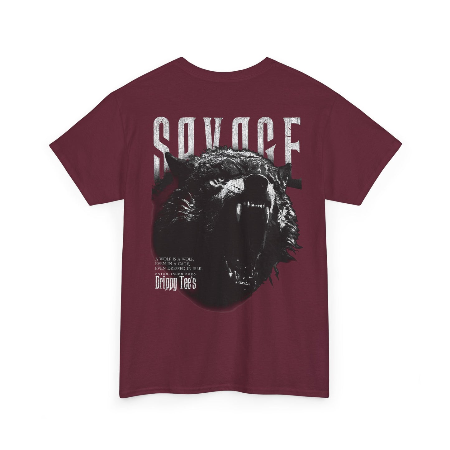 Drippy Tee's Savage Unisex Heavy Cotton Tee