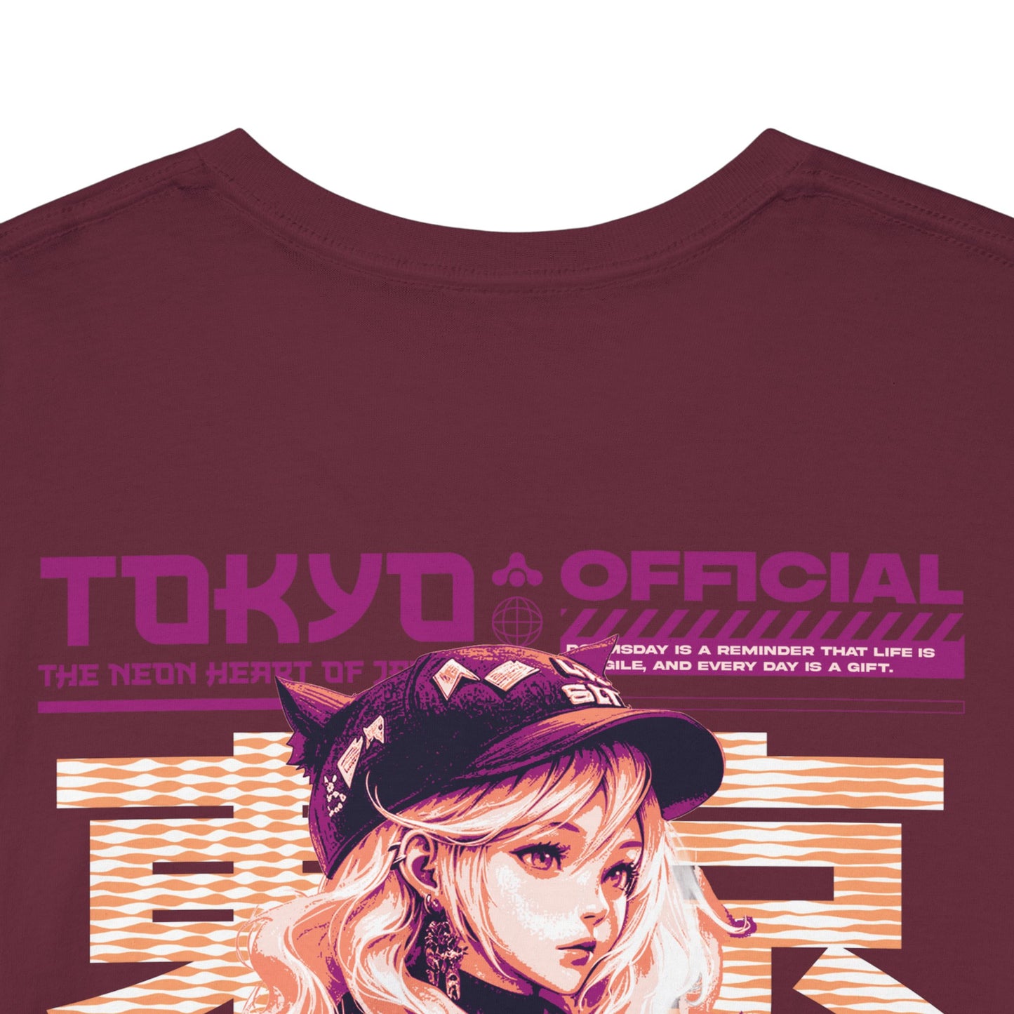 Drippy Tee's Neon Tokyo Unisex Heavy Cotton Tee