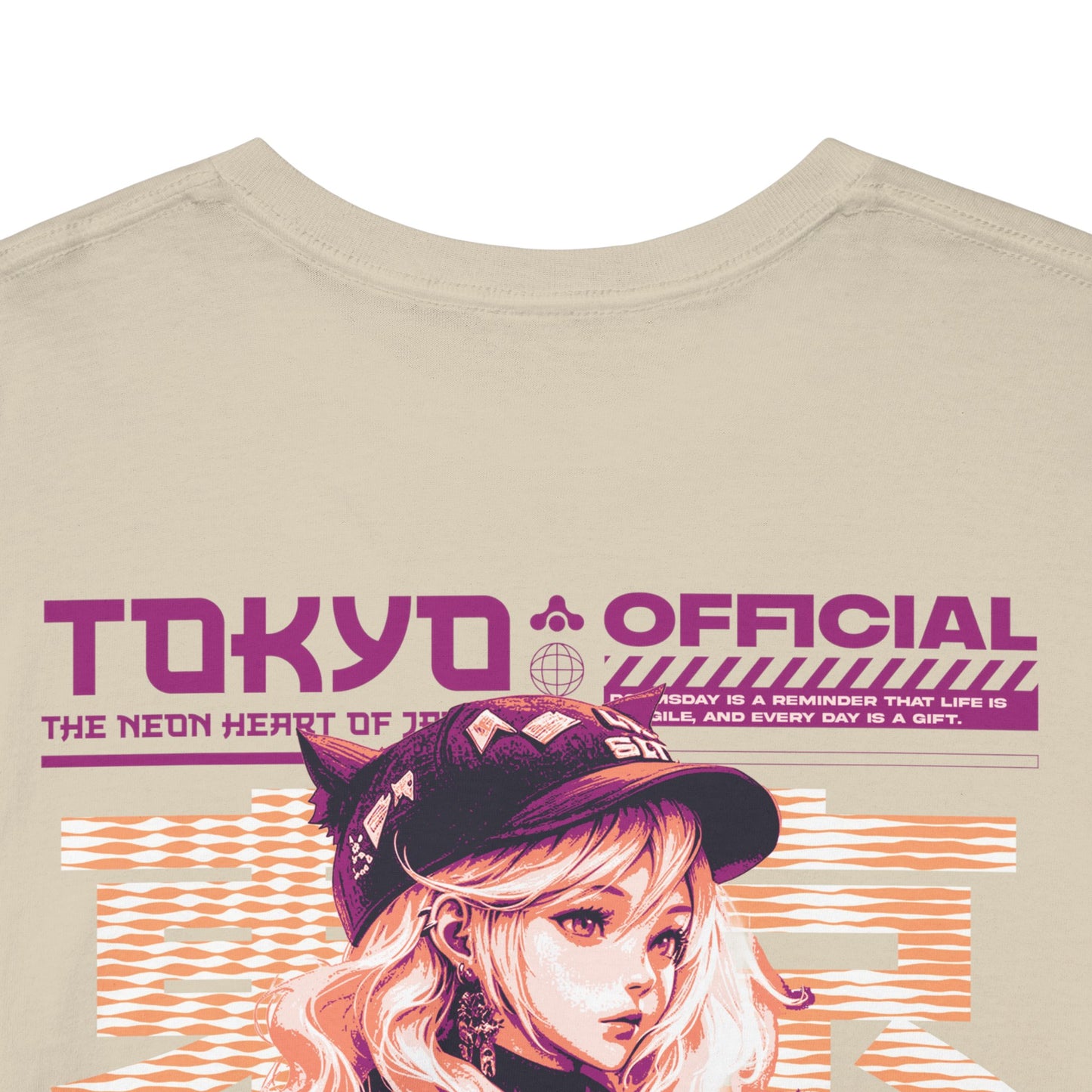 Drippy Tee's Neon Tokyo Unisex Heavy Cotton Tee
