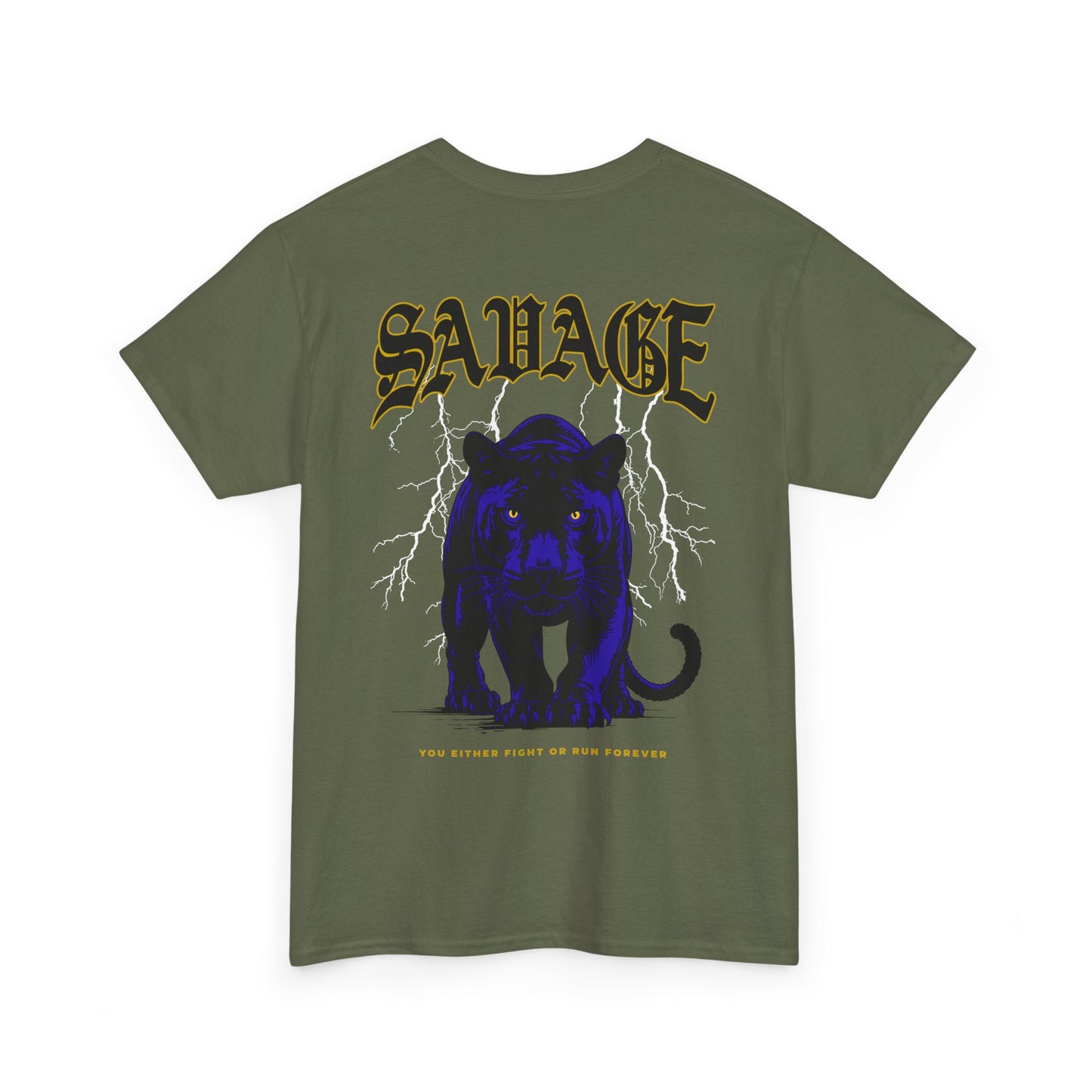 Drippy Tee's Savage Heavy Cotton Tee - Unisex Graphic Tee for Bold Style