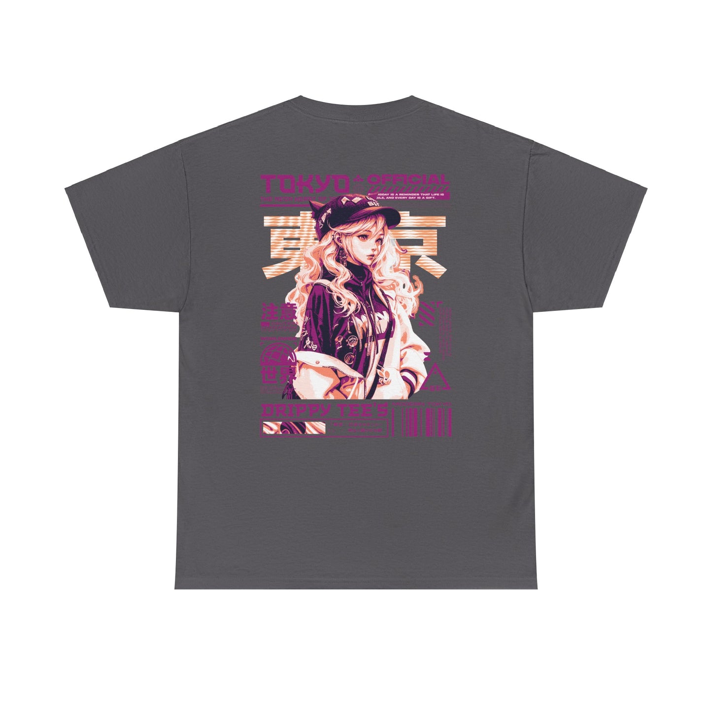 Drippy Tee's Neon Tokyo Unisex Heavy Cotton Tee