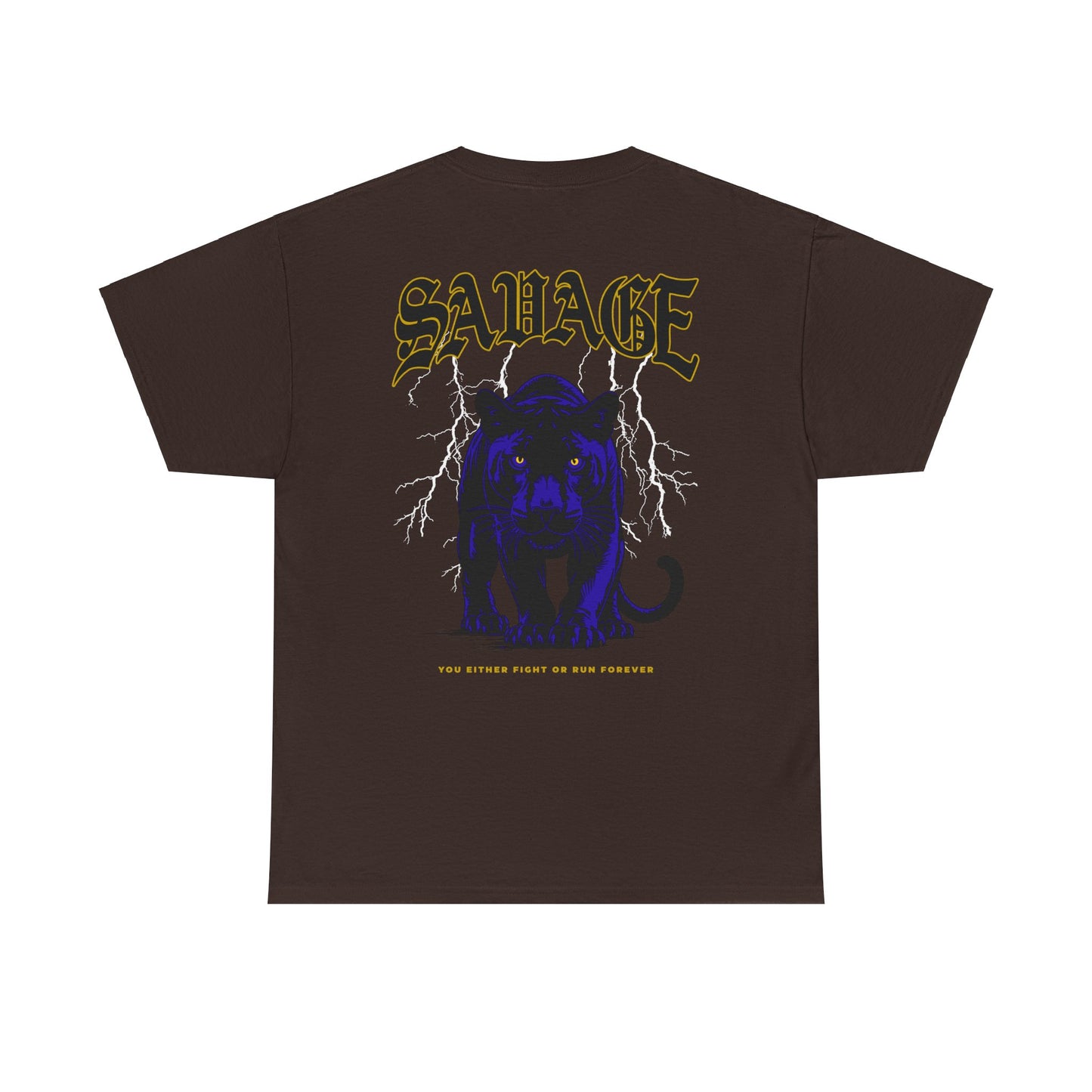 Drippy Tee's Savage Heavy Cotton Tee - Unisex Graphic Tee for Bold Style