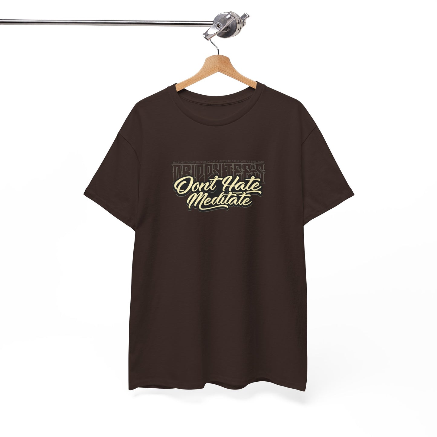 Drippy Tee's Don't Hate Meditate Unisex Heavy Cotton Tee