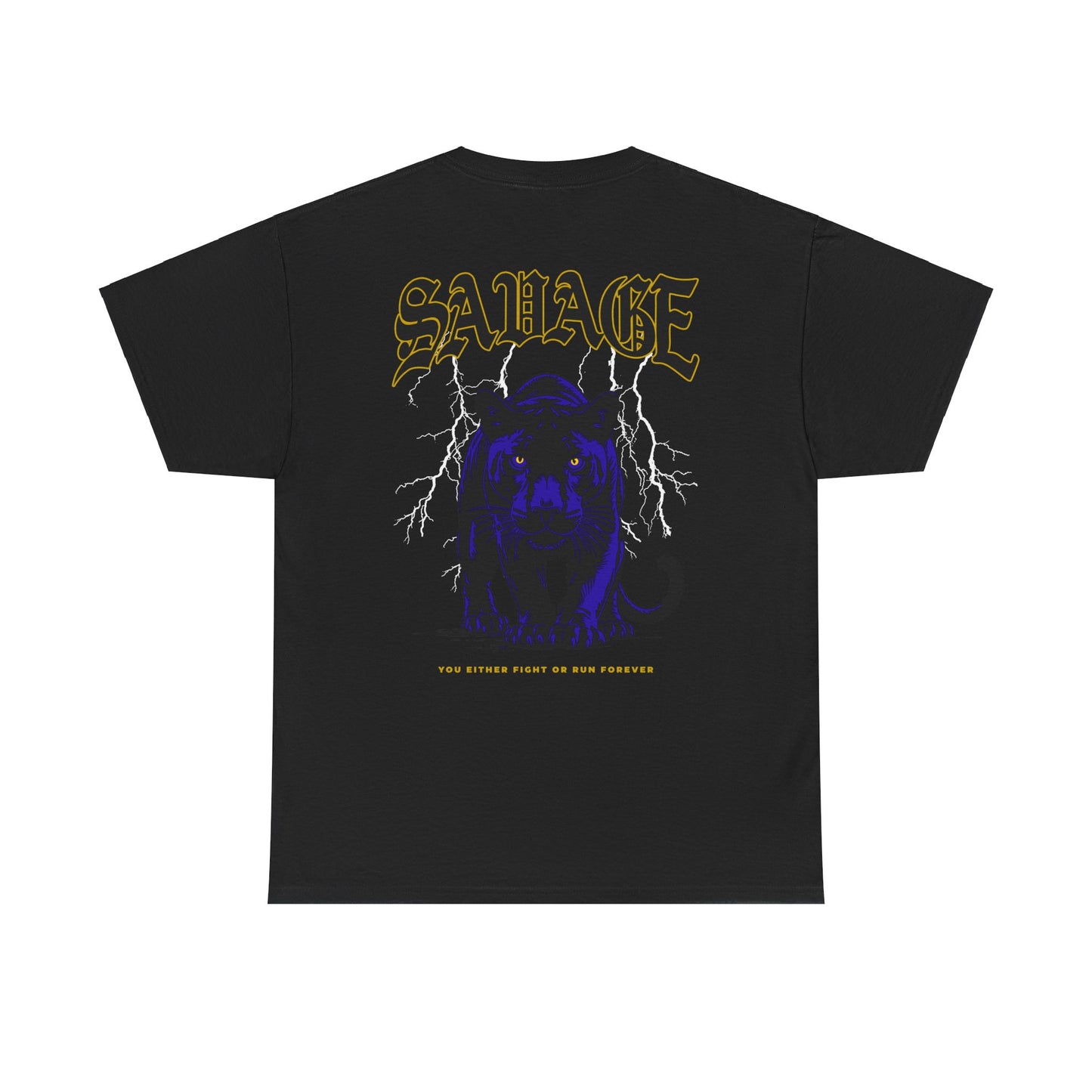 Drippy Tee's Savage Heavy Cotton Tee - Unisex Graphic Tee for Bold Style