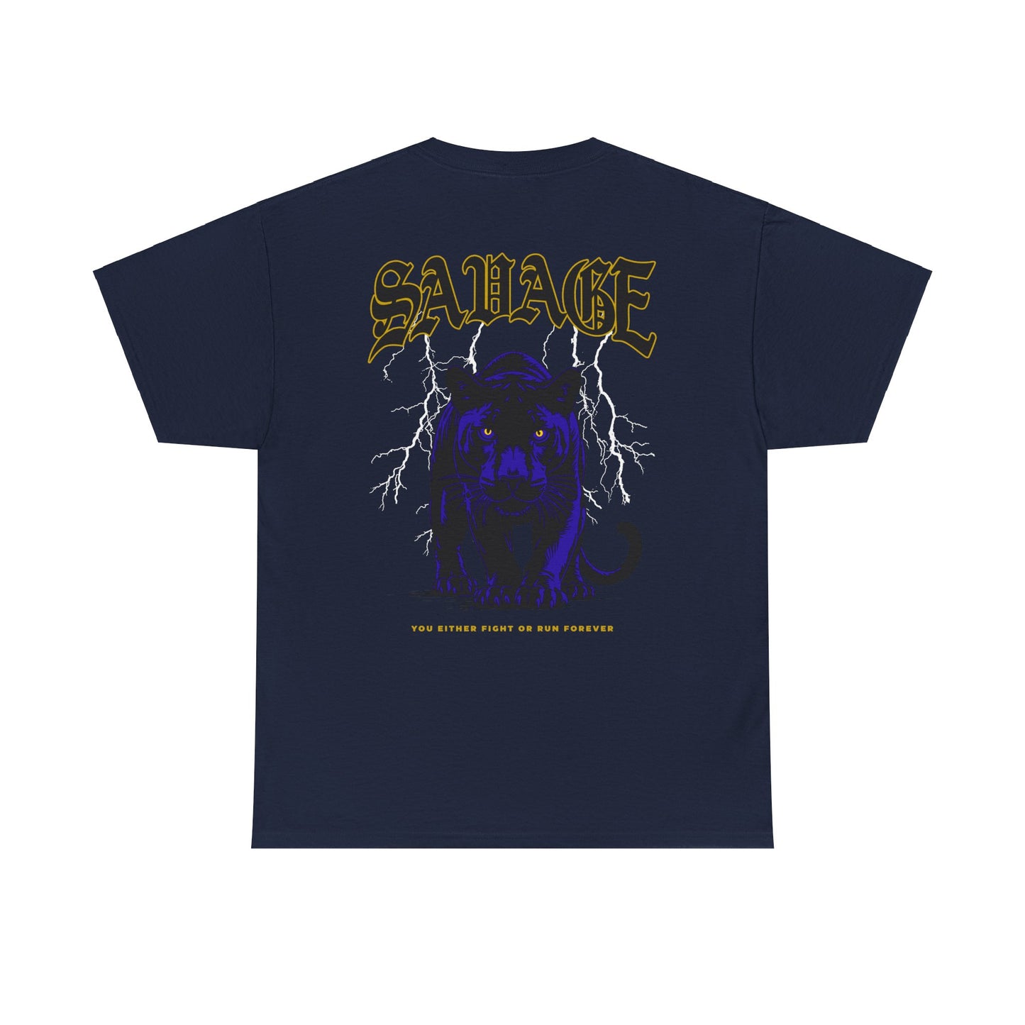 Drippy Tee's Savage Heavy Cotton Tee - Unisex Graphic Tee for Bold Style