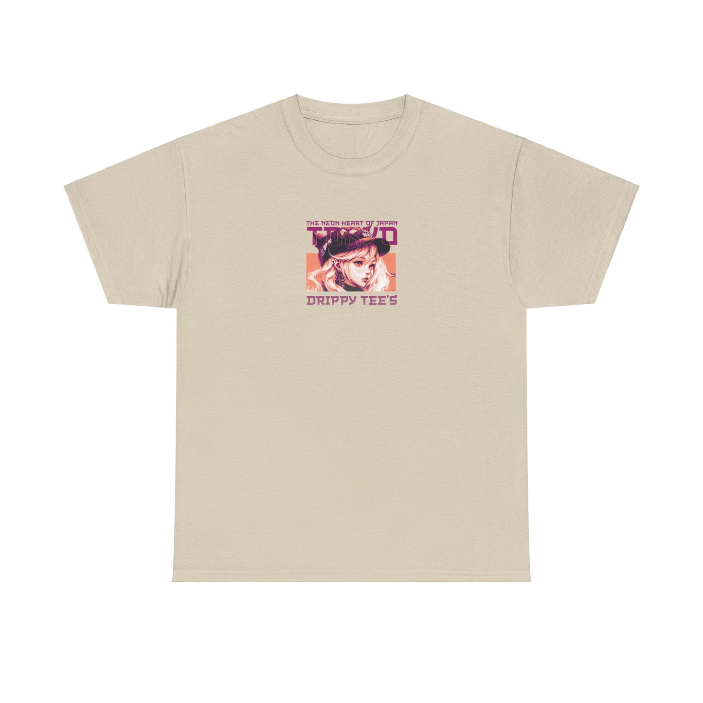 Drippy Tee's Neon Tokyo Unisex Heavy Cotton Tee