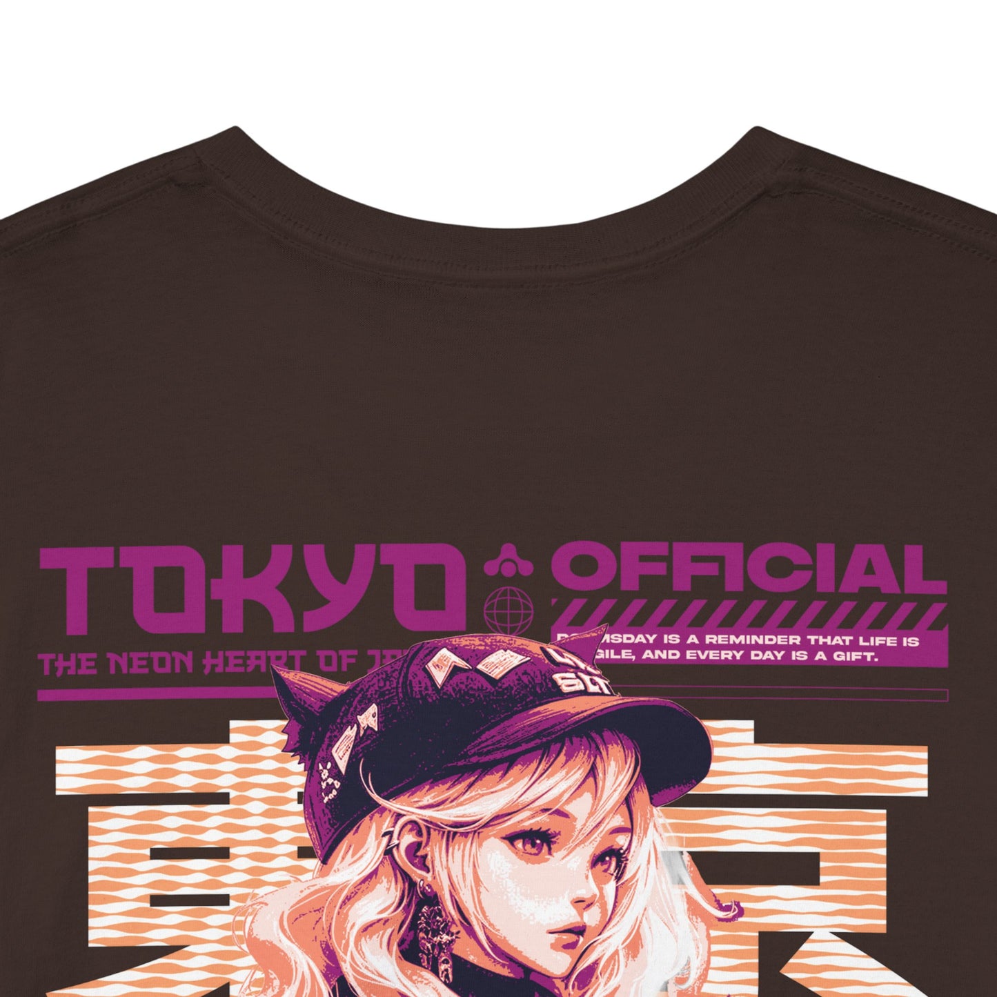 Drippy Tee's Neon Tokyo Unisex Heavy Cotton Tee
