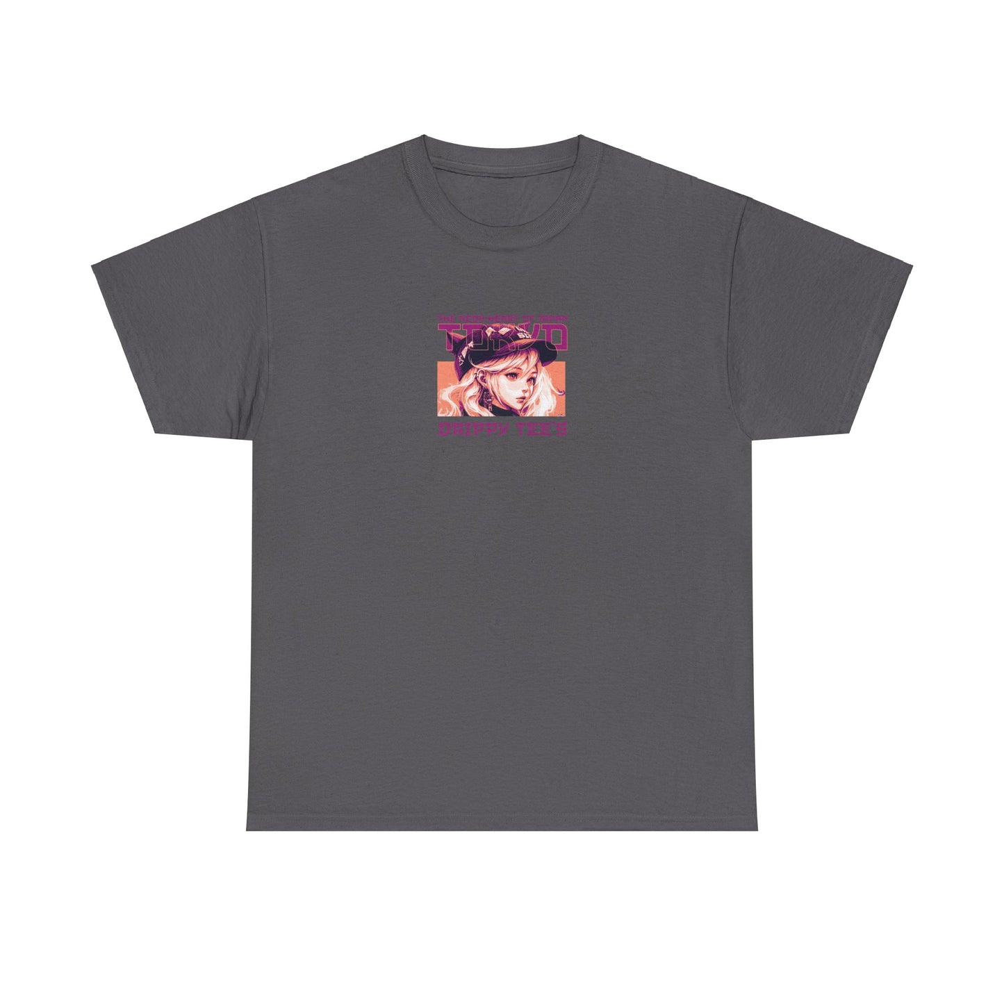 Drippy Tee's Neon Tokyo Unisex Heavy Cotton Tee