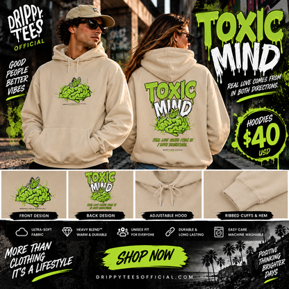 DTO Toxic Mind Unisex Heavy Blend™ Hooded Sweatshirt