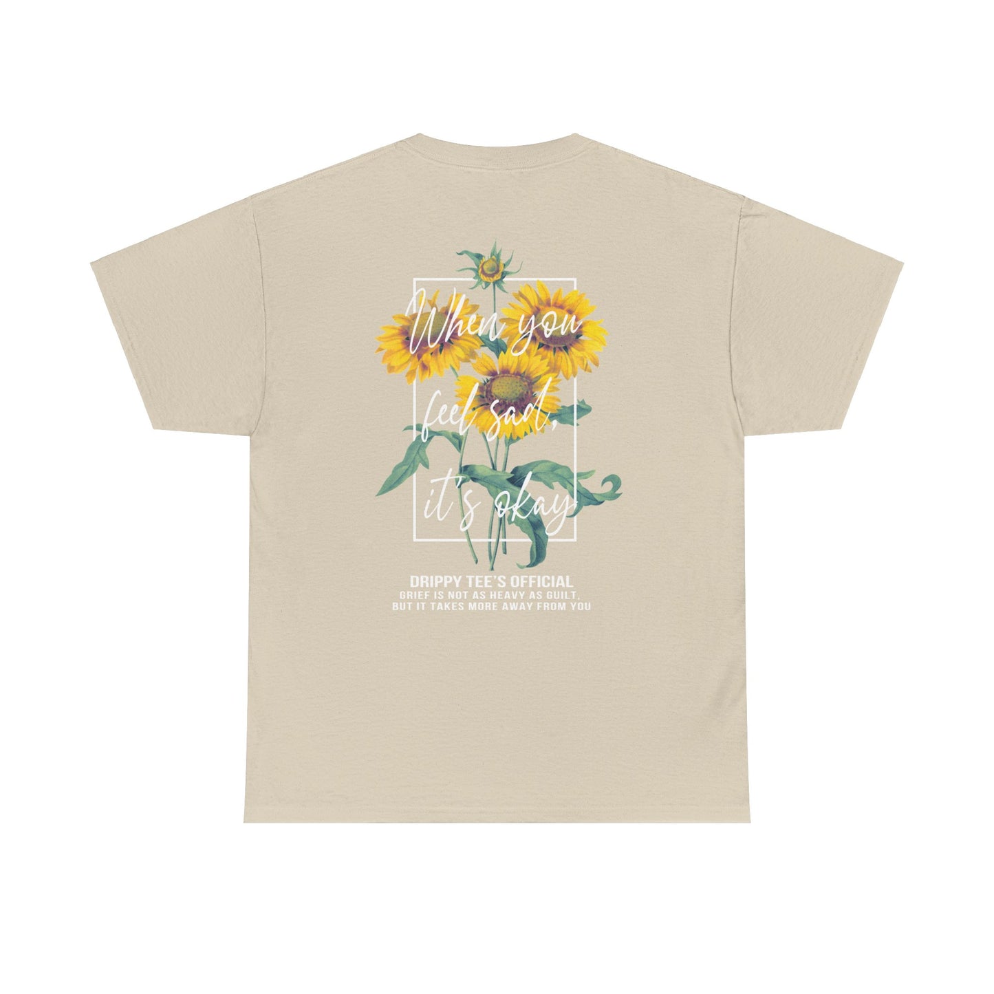 Drippy Tee's Sunflower Sadness Unisex Heavy Cotton Tee
