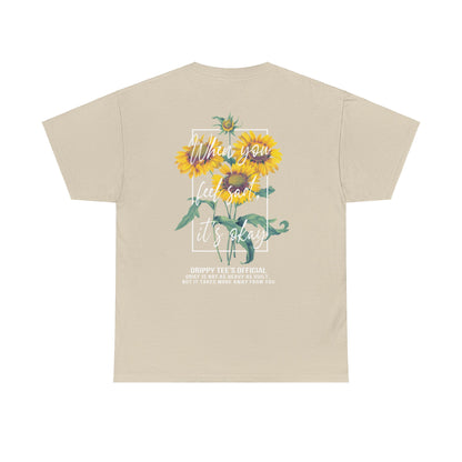 Drippy Tee's Sunflower Sadness Unisex Heavy Cotton Tee