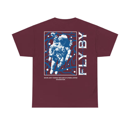 Drippy Tee's Fly By Astronaut Unisex Heavy Cotton Tee