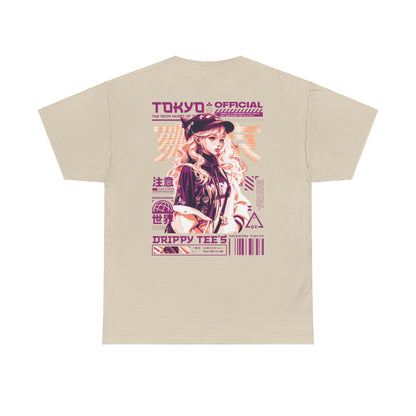 Drippy Tee's Neon Tokyo Unisex Heavy Cotton Tee