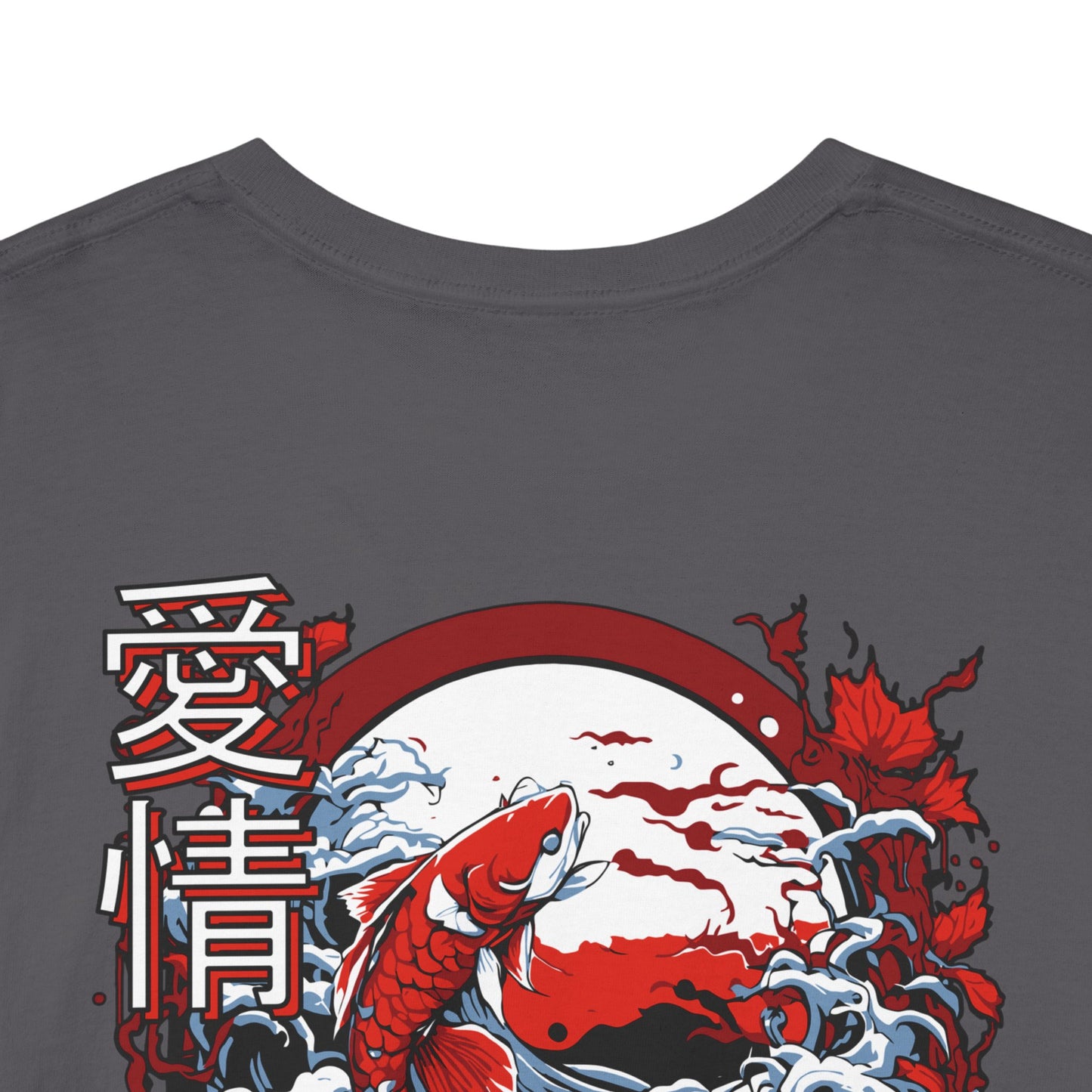 Drippy Tee's Midnight Moon Koi Unisex Heavy Cotton Tee