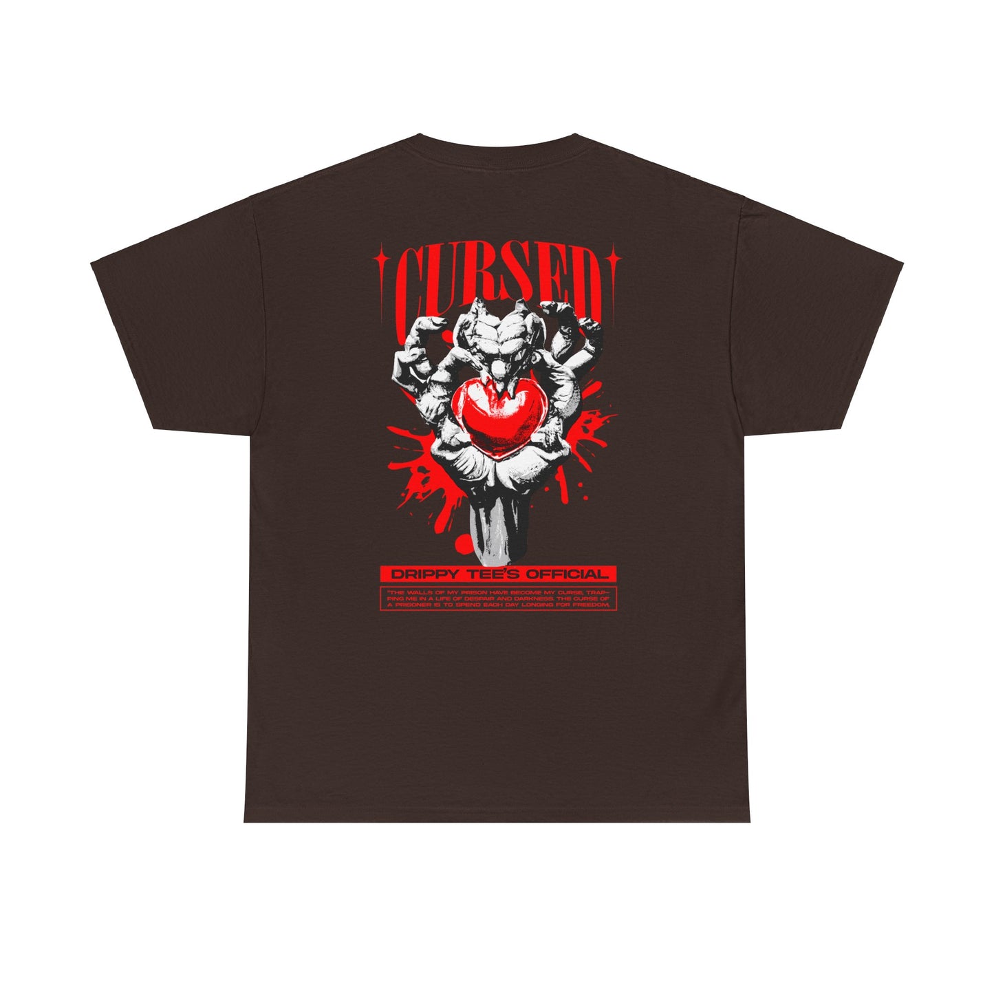 Drippy Tee's Cursed Heart Unisex Heavy Cotton Tee