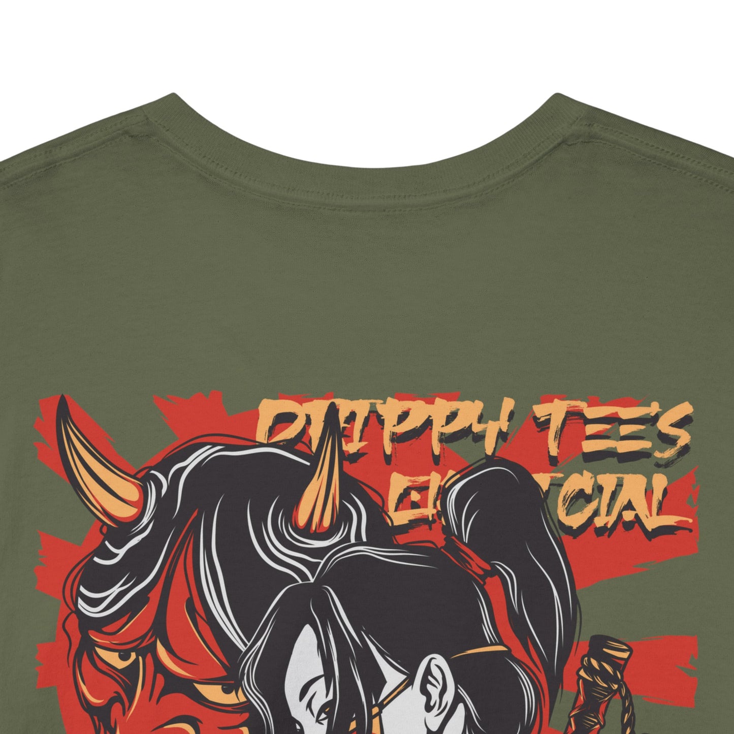 Drippy Tee's Geisha Oni Unisex Heavy Cotton Tee