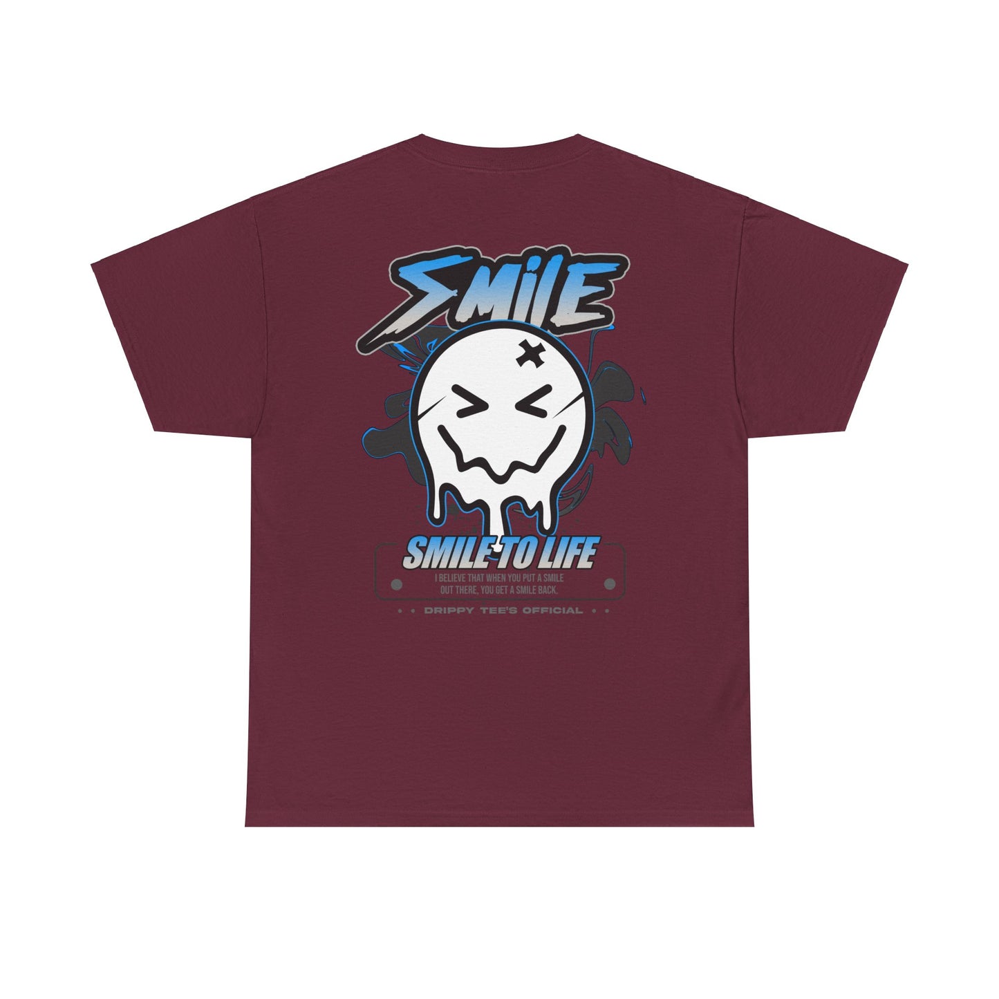 Drippy Tee's Smile To Life Unisex Heavy Cotton Tee