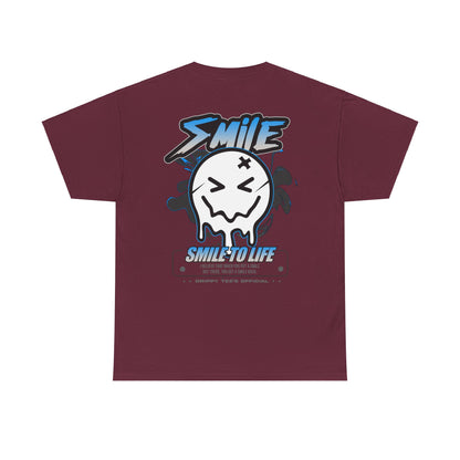 Drippy Tee's Smile To Life Unisex Heavy Cotton Tee