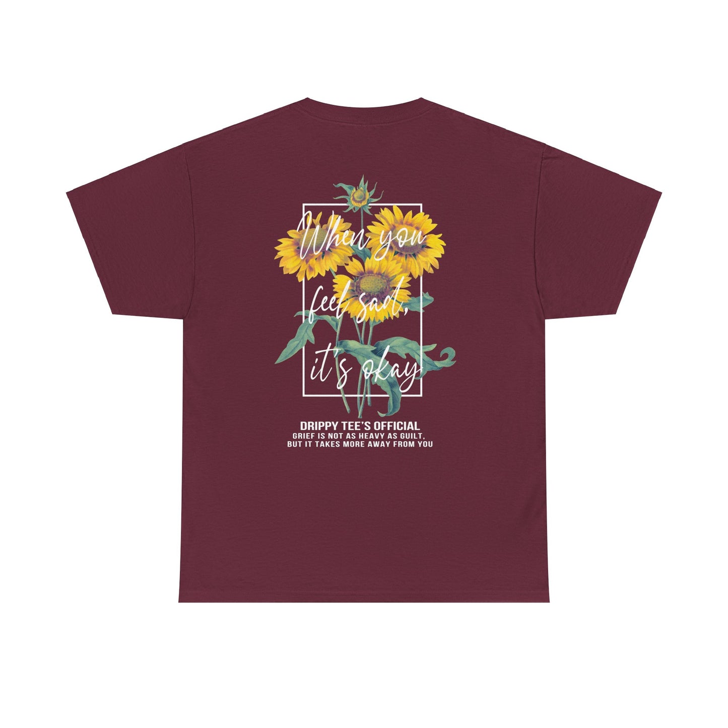 Drippy Tee's Sunflower Sadness Unisex Heavy Cotton Tee