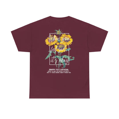 Drippy Tee's Sunflower Sadness Unisex Heavy Cotton Tee