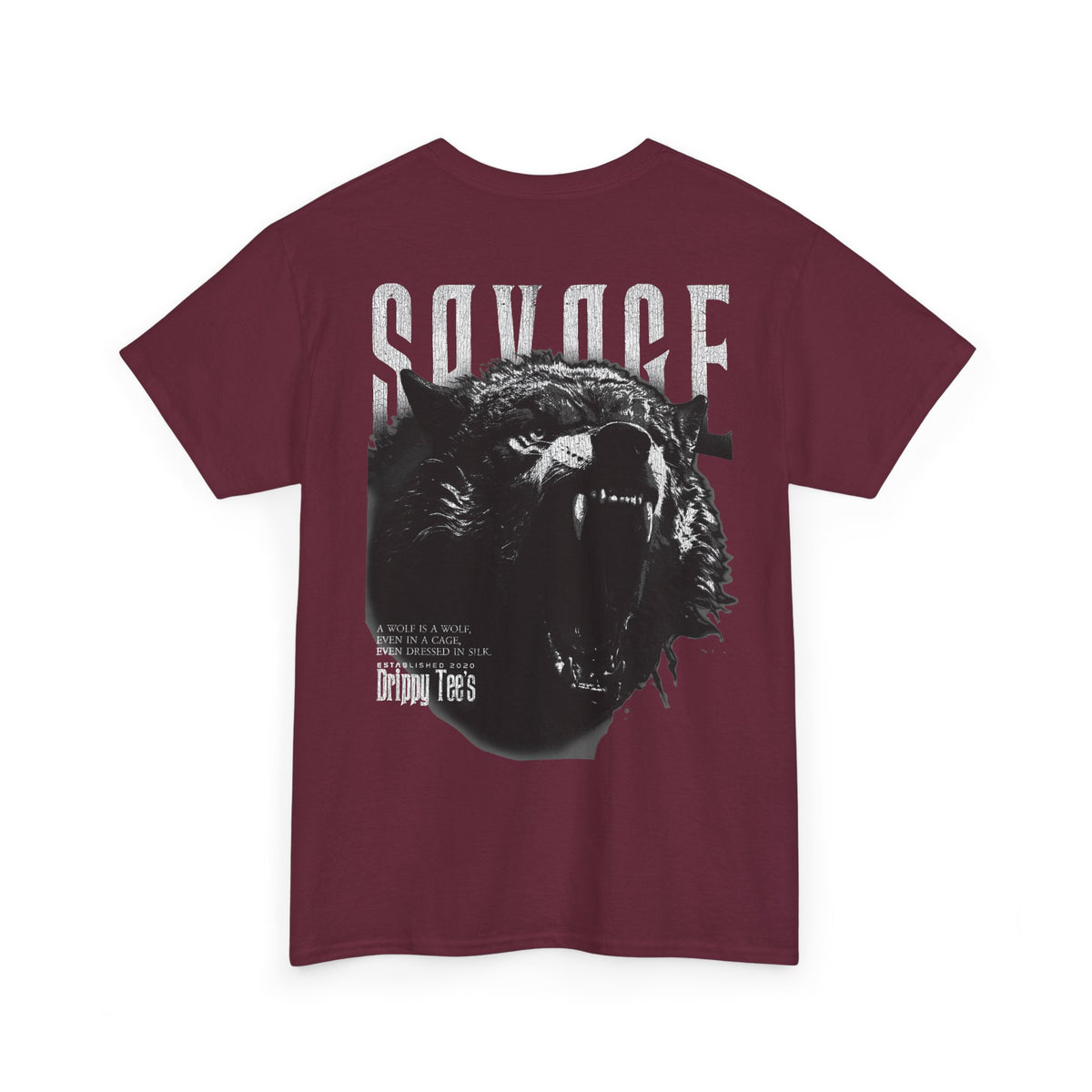 Drippy Tee's Savage Unisex Heavy Cotton Tee
