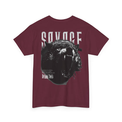 Drippy Tee's Savage Unisex Heavy Cotton Tee