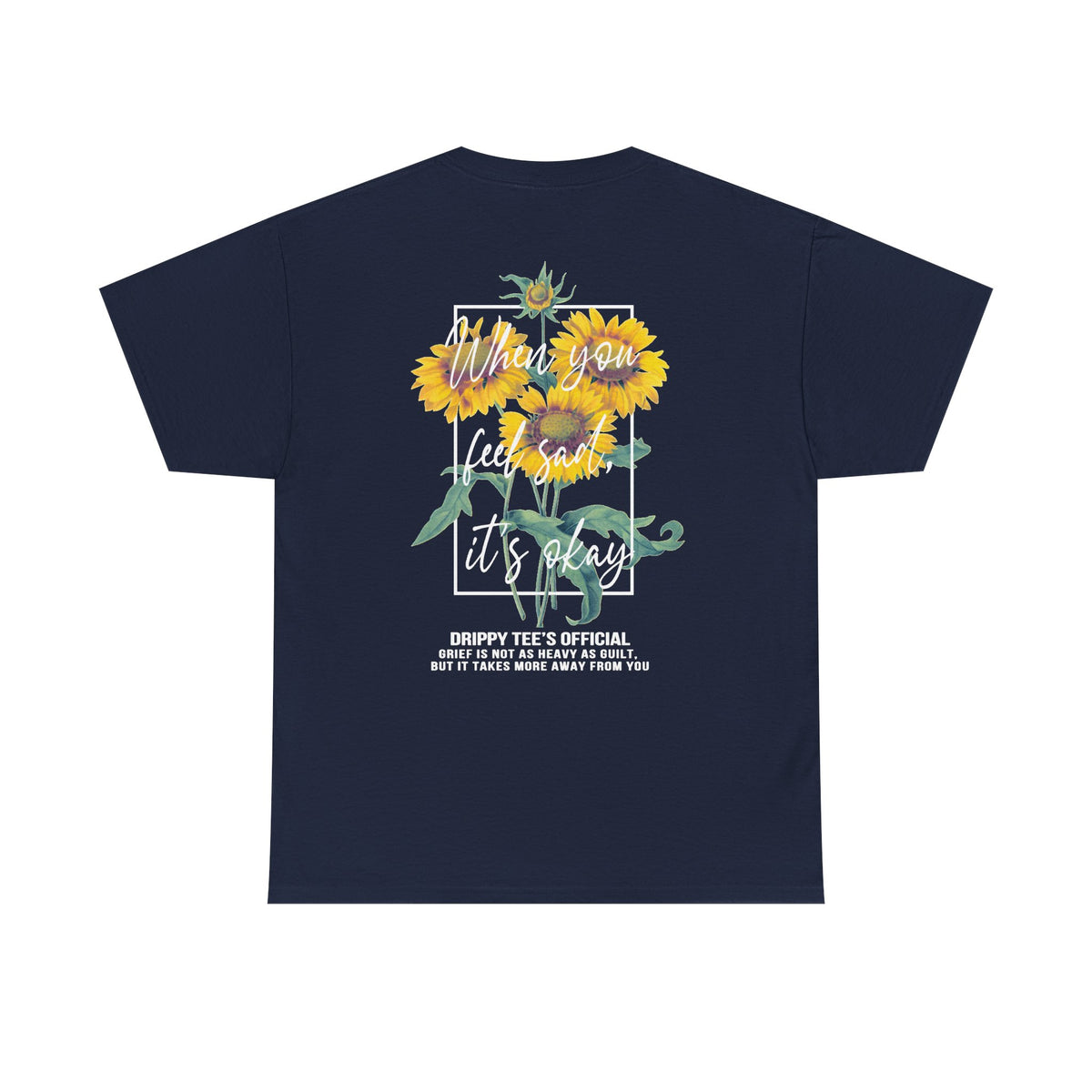 Drippy Tee's Sunflower Sadness Unisex Heavy Cotton Tee