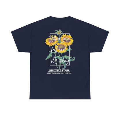 Drippy Tee's Sunflower Sadness Unisex Heavy Cotton Tee