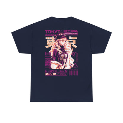 Drippy Tee's Neon Tokyo Unisex Heavy Cotton Tee
