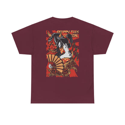 Drippy Tee's Geisha Oni Unisex Heavy Cotton Tee
