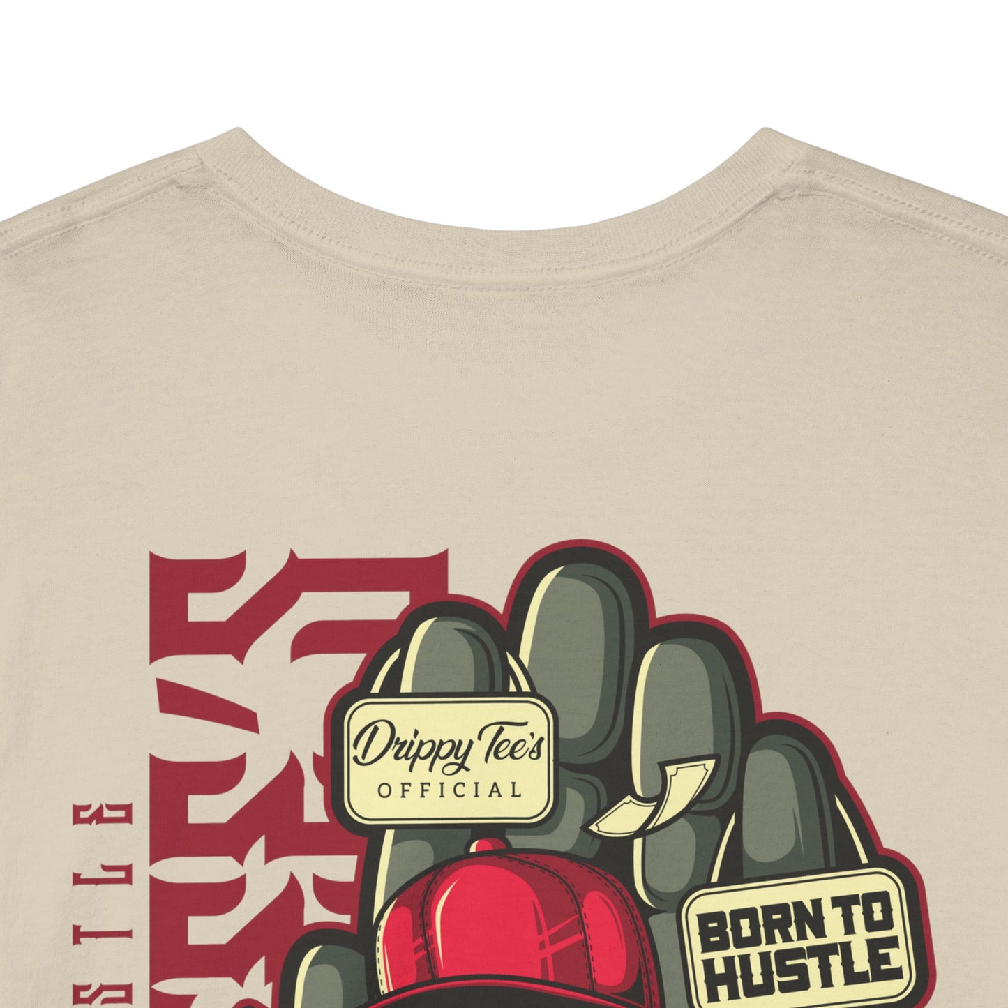 Drippy Tee's Born To Hustle Unisex Heavy Cotton Tee