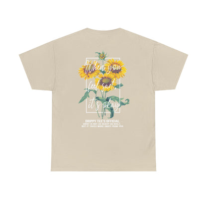 Drippy Tee's Sunflower Sadness Unisex Heavy Cotton Tee