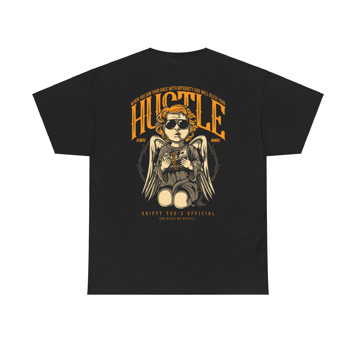 Drippy Tee's Hustle Angle Unisex Heavy Cotton Tee