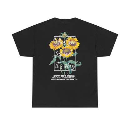 Drippy Tee's Sunflower Sadness Unisex Heavy Cotton Tee