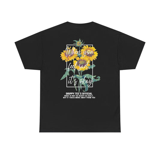 Drippy Tee's Sunflower Sadness Unisex Heavy Cotton Tee