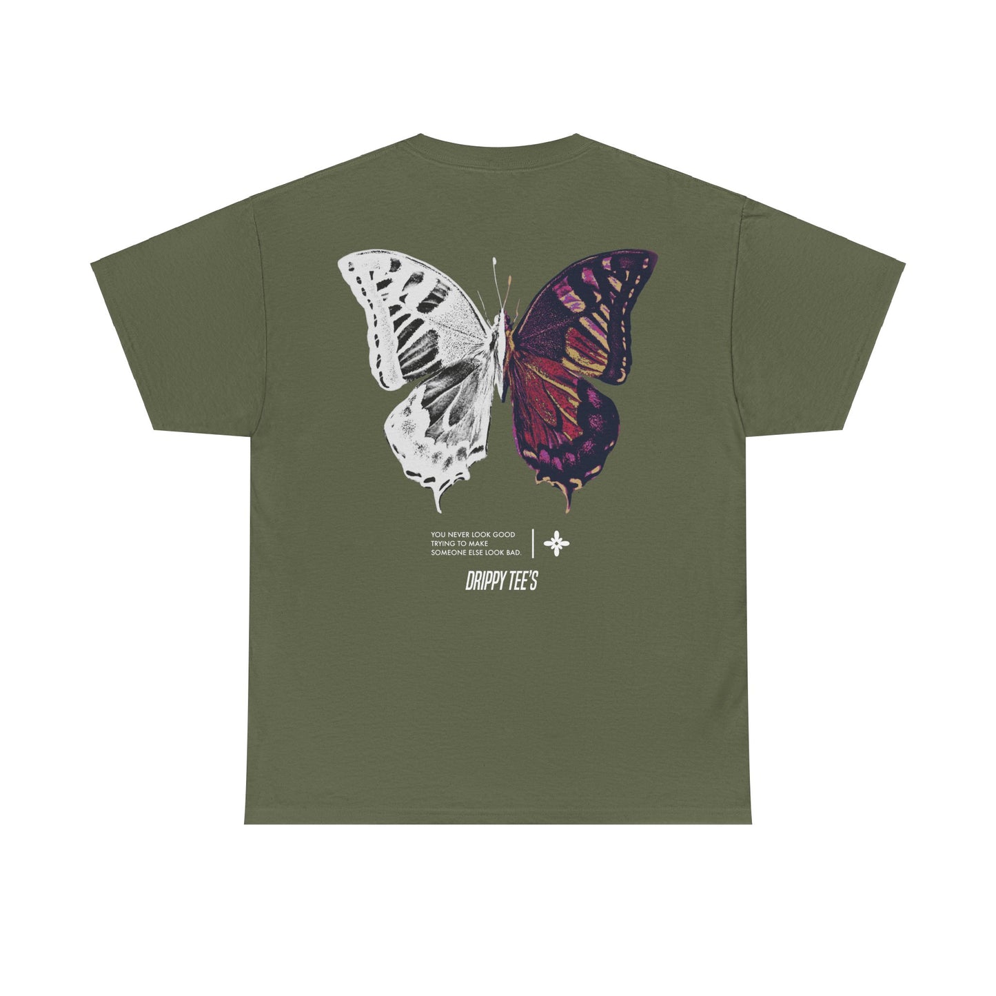 Drippy Tee's Butterfly Unisex Heavy Cotton Tee
