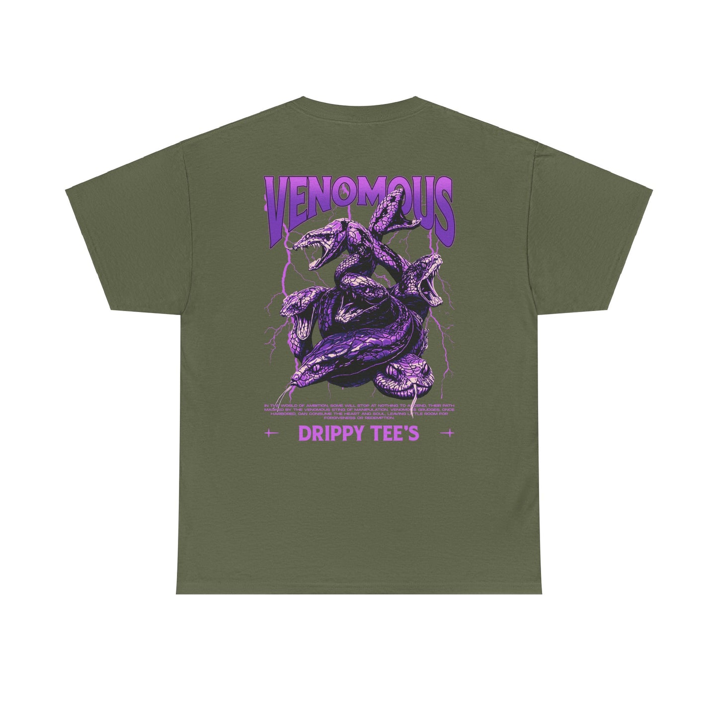 Drippy Tee's Venomous Unisex Heavy Cotton Tee