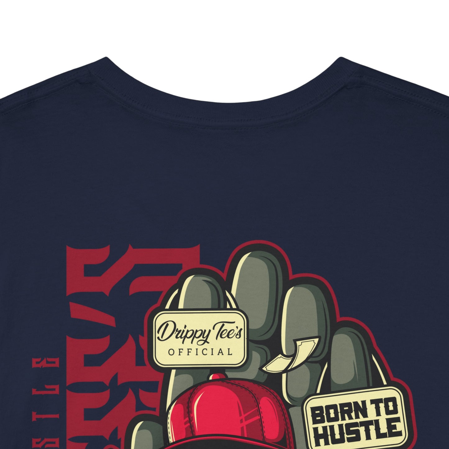 Drippy Tee's Born To Hustle Unisex Heavy Cotton Tee