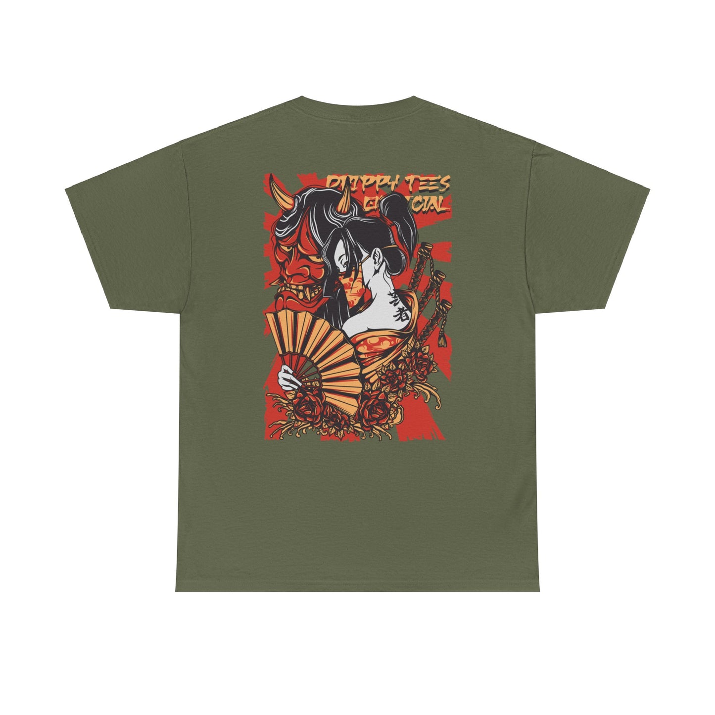 Drippy Tee's Geisha Oni Unisex Heavy Cotton Tee