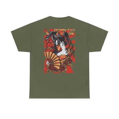 Drippy Tee's Geisha Oni Unisex Heavy Cotton Tee