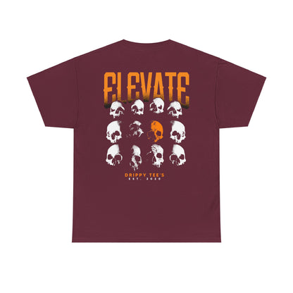 Drippy Tee's Elevate Skull Unisex Heavy Cotton Tee